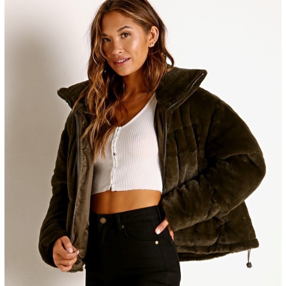 Apparis Jackets & Blazers - Apparis Billie Puffer Jacket Army Green